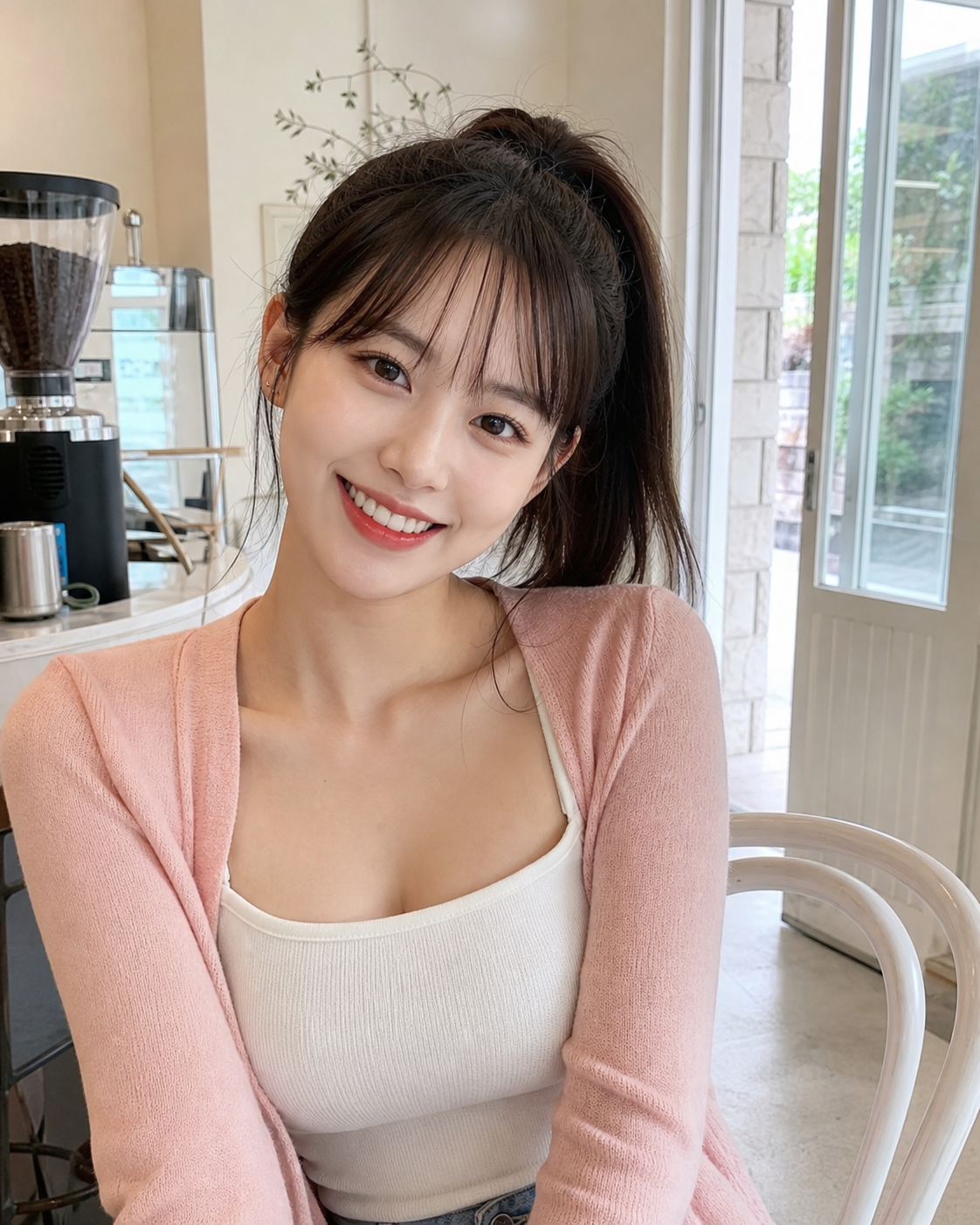 밝은 표정의 한국인 성인 여성 프로필