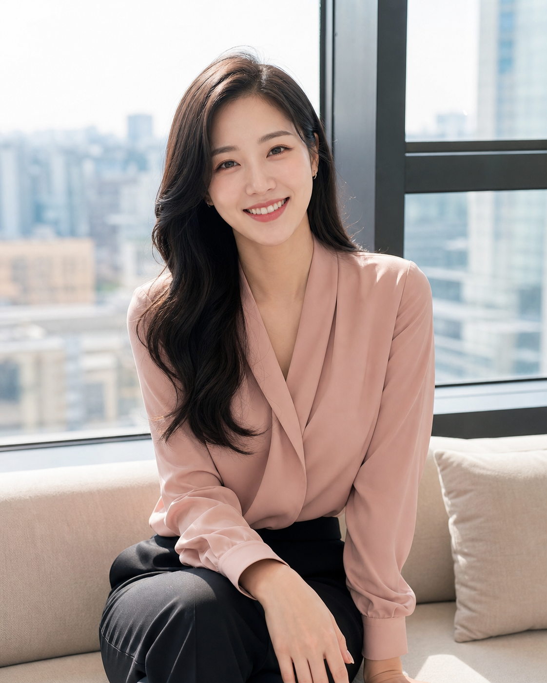 단발머리 한국인 성인 여성 프로필